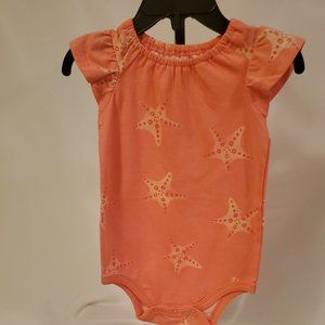 Onesie, Okie Dokie, Orange w/Starfish (9-month)